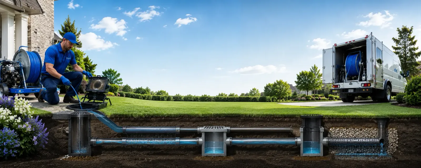 Outdoor drain cleaning information for Vienna, ME